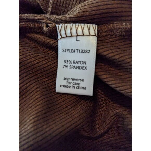 Active USA Womens L Long Sleeve Crop Top Lot of 2 Ruched Tie Front Double Layer - Picture 8 of 8